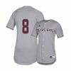 Texas A and M Aggies 8 Logan Sartori Gray College Baseball Jersey