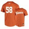Texas Longhorns 58 Mason Bryant Elite Orange College Baseball Jersey