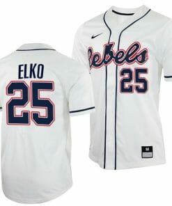 Tim Elko Jersey Ole Miss Rebels College Baseball White #25