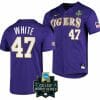 Tommy White Jersey LSU Tigers Baseball NCAA 2023 College World Series Purple 47
