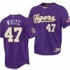 Tommy White Jersey LSU Tigers NCAA Baseball 2023 College World Series Champions Purple 47