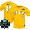 Tommy White Jersey LSU Tigers NCAA Baseball 2023 College World Series Gold 47