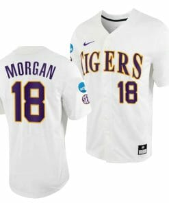 Tre Morgan Jersey LSU Tigers 2023 College World Series NCAA Baseball White #18