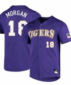 Tre Morgan Jersey LSU Tigers Baseball NCAA College Purple Alumni #18