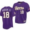 Tre Morgan Jersey LSU Tigers NCAA Baseball 2023 College World Series Champions Purple 18