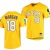 Tre Morgan Jersey LSU Tigers NCAA Baseball 2023 College World Series Gold 18