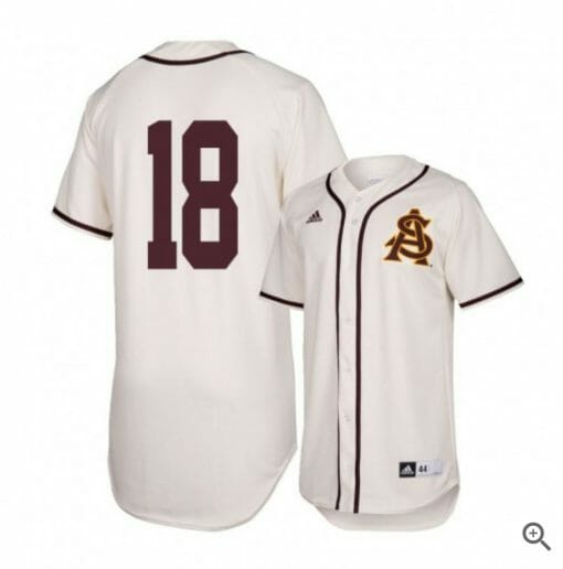 Trevor Hauver Jersey Arizona State Sun Devils Baseball NCAA College Alumni White #18
