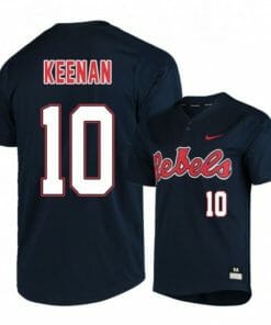 Tyler Keenan Jersey Ole Miss Rebels Baseball NCAA College Black Alumni #10
