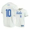 UCLA Bruins 10 Mikey Perez Beige College Baseball Jersey