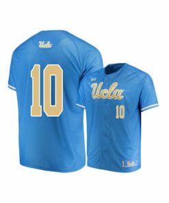 UCLA Bruins 10 Mikey Perez Blue College Baseball Jersey