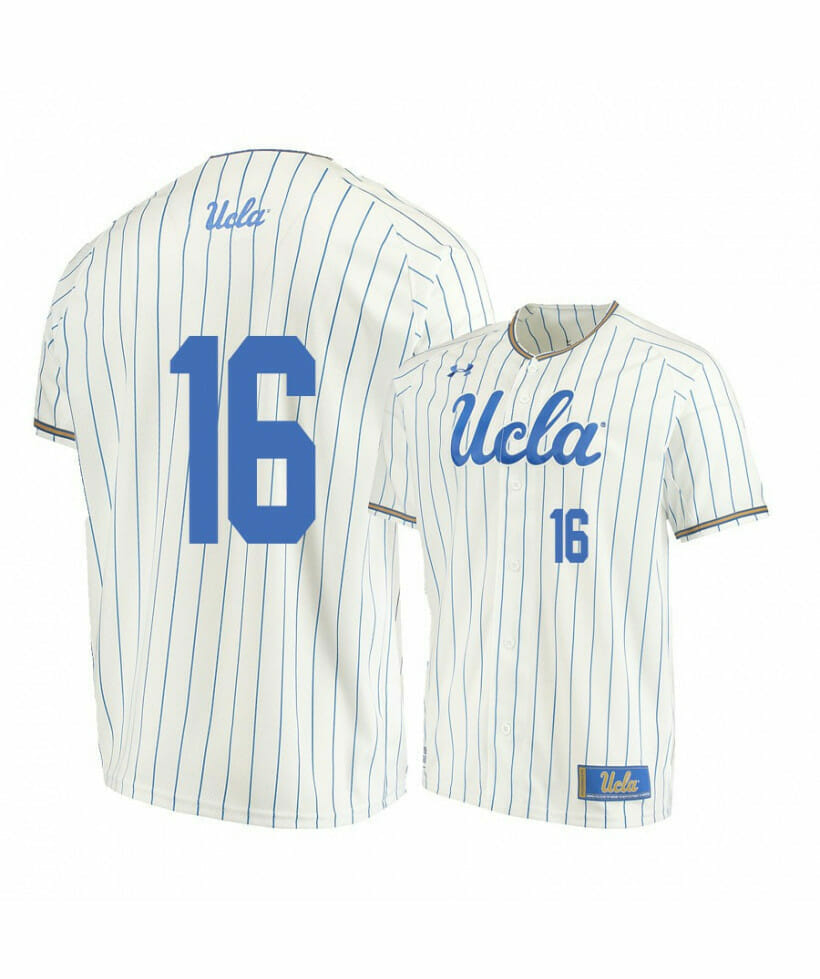UCLA Bruins 16 Kyle Cuellar Beige College Baseball Jersey