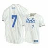 UCLA Bruins 7 JT Schwartz Beige College Baseball Jersey