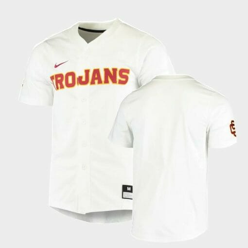 USC Trojans Custom Name Number White College Baseball Elite Jersey