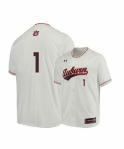 Under Armour Auburn Tigers 1 Judd Ward White Baseball Jersey