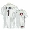 Under Armour Auburn Tigers 1 Judd Ward White Blue Baseball Jersey