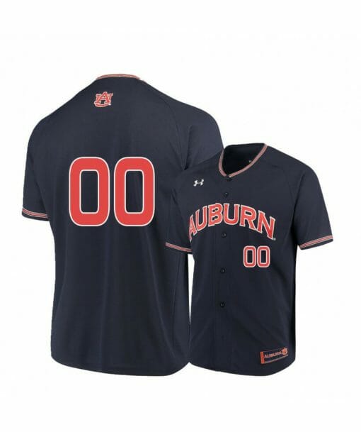 Under Armour Auburn Tigers Navy Custom College Baseball Jersey