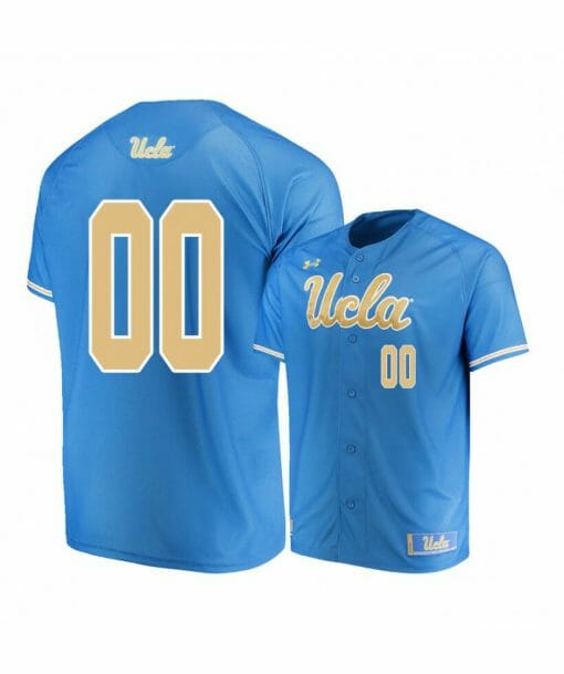 Under Armour UCLA Bruins Blue Custom Name Number Baseball Jersey