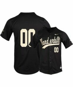 Vanderbilt Commodores Black Custom Name Number Baseball Jersey