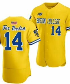 Vince Cimini Jersey Boston College Eagles Baseball Boston Strong 10th anniversary Gold #14