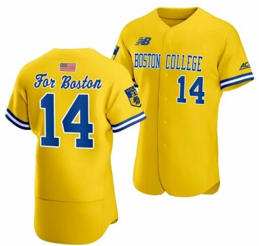 Vince Cimini Jersey Boston College Eagles Baseball Boston Strong 10th anniversary Gold #14