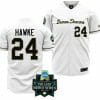 Wake Forest Demon Deacons Tommy Hawke Jersey NCAA 2023 College World Series White 24 Baseball