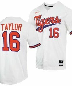 Will Taylor Jersey Clemson Tigers College Baseball White #16