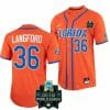 Wyatt Langford Jersey Florida Gators 36 Orange NCAA 2023 College World Series Baseball