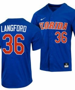 Wyatt Langford Jersey Florida Gators College Baseball Full-Button Royal #36