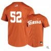 Zach Zubia Jersey Texas Longhorns Baseball NCAA College Elite Orange Alumni 52