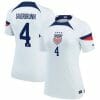 Becky Sauerbrunn Jersey USWNT 2022 23 Home Breathe Stadium Replica White