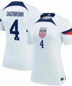Becky Sauerbrunn Jersey USWNT 2022-23 Home Breathe Stadium Replica White