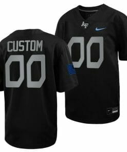 Custom Air Force Falcons Jersey Name and Number Football 2022 Space Force Rivalry Alternate Black