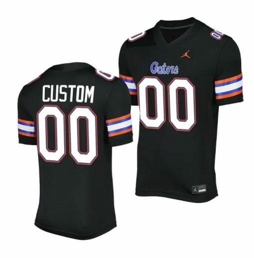 Custom Florida Gators Jersey Name And Number Alternate Game Black 2023 Salute To Service Uniform