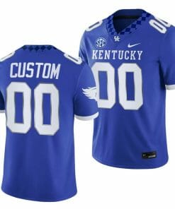 Custom Kentucky Wildcats Jersey Name and Number NCAA Football 2023 Game Home Blue