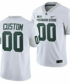 Custom Michigan State Jersey Name and Number College Football White 2023 Game