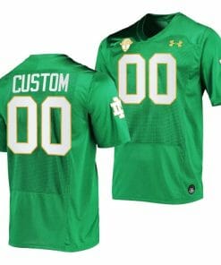 Custom Notre Dame Jersey Name and Number College Football Kelly Green 2023