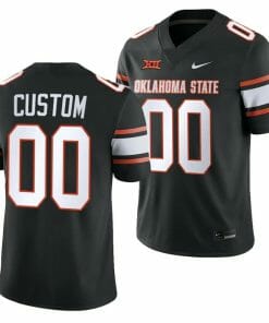 Custom Oklahoma State Jersey Name and Number College Football 2023 Game Black