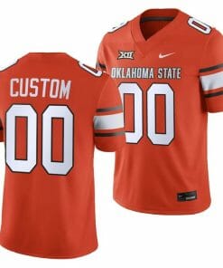 Custom Oklahoma State Jersey Name and Number College Football 2023 Game Orange