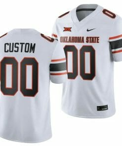 Custom Oklahoma State Jersey Name and Number College Football 2023 Game White