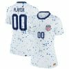 Custom USWNT Jersey Name and Number 2023 Home Replica White