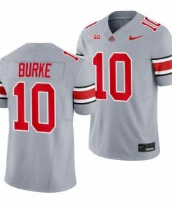 Denzel Burke Jersey Ohio State Buckeyes #10 2023 Alternate Gray Limited Football