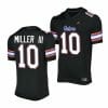 Florida Gators Jack Miller III Jersey 10 Alternate Game Black 2023 Salute To Service Uniform
