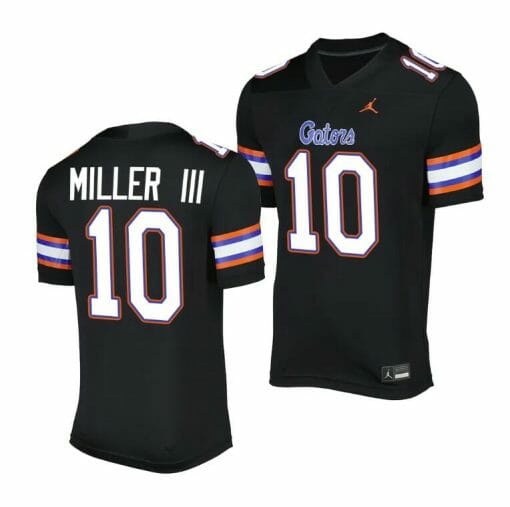 Florida Gators Jack Miller III Jersey  #10 Alternate Game Black 2023 Salute To Service Uniform