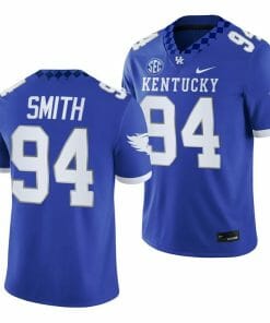 Kentucky Wildcats ZaDarius Smith Jersey #94 NCAA Football 2023 Game Home Blue