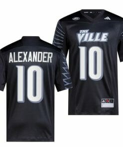 Louisville Cardinals Jaire Alexander Jersey #10 College Football 2023 Premier Black