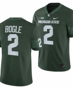 Michigan State Spartans Khris Bogle Jersey #2 College Football Green 2023 Game