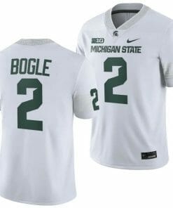 Michigan State Spartans Khris Bogle Jersey #2 College Football White 2023 Game
