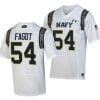 Navy Midshipmen Diego Fagot Jersey 54 College Football 2023 Aer Lingus Classic White Replica