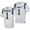 Navy Midshipmen Tai Lavatai Jersey 1 College Football 2023 Aer Lingus Classic White Replica