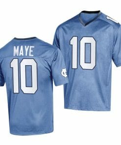 North Carolina Tar Heels Drake Maye Jersey #10 College Football 2023 Replica Blue